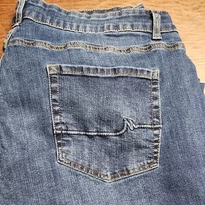 Classic Women's Blue Denim Jeans - Casual Pocket Detail